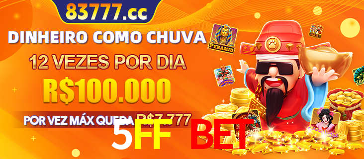 Banner do programa de recompensas Recomende para amigos do 5FF BET, detalhando os bônus por convidar amigos, com prêmios que chegam a R$288.888.